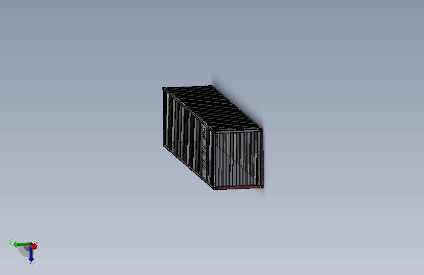 solidworks集装箱图纸三维图