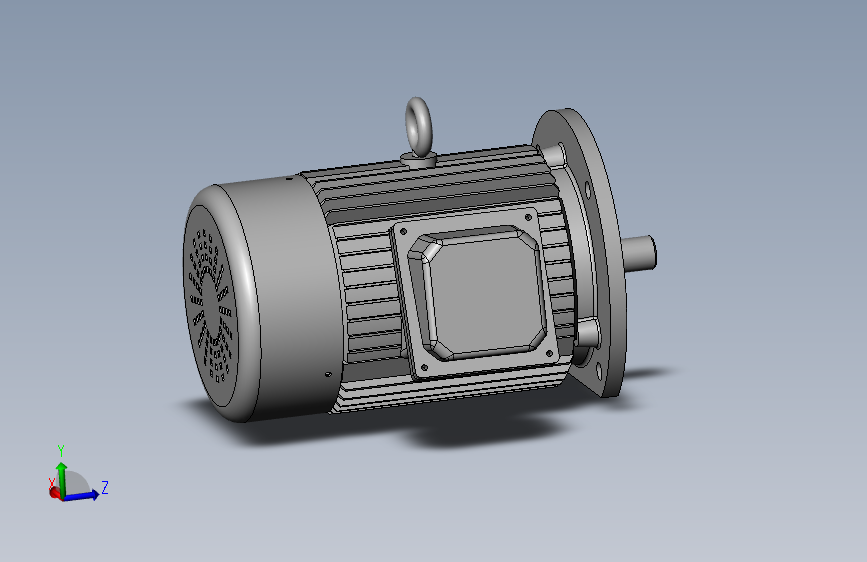 Y100电动机y-100“1”SolidWorks三维模型