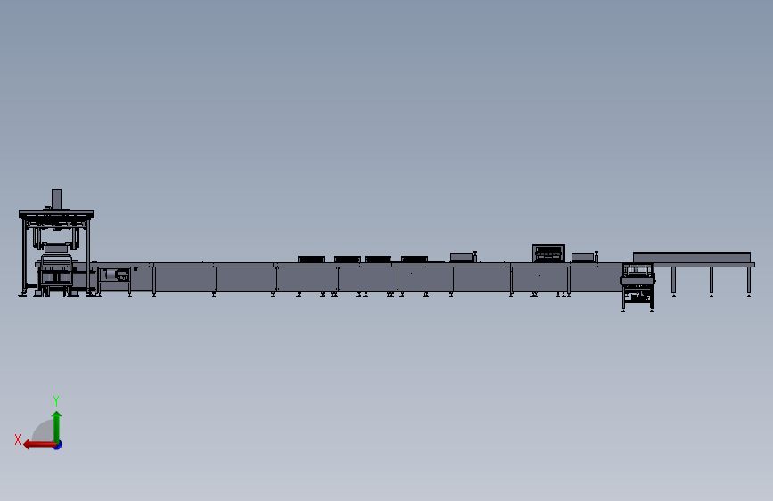 硅晶棒自动反转下料线 粘棒线STP