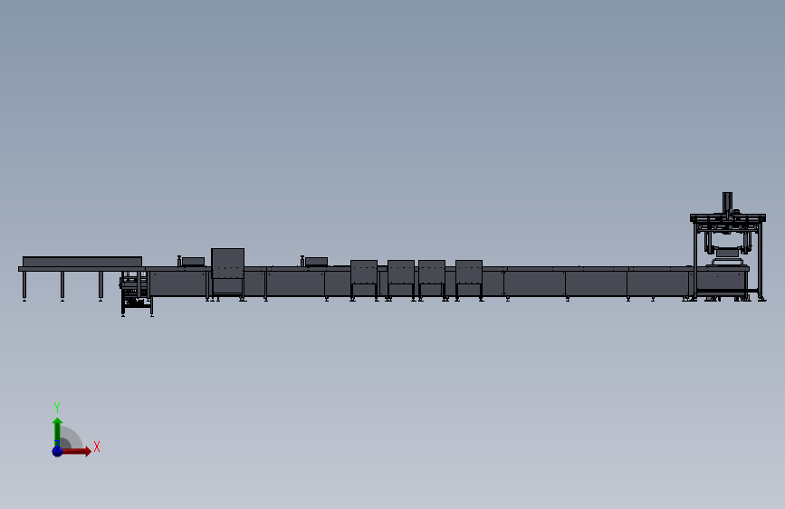 硅晶棒自动反转下料线 粘棒线STP