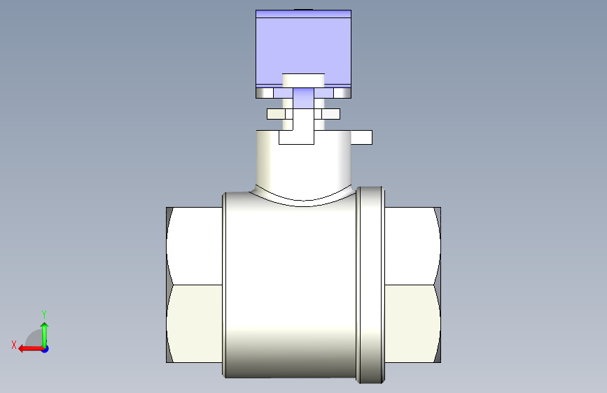 Ball valve Rc_Inventor 2014_模型图纸下载 – 懒石网