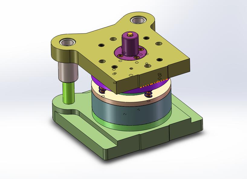 保温瓶内胆底拉深模(CAD图+SW三维)
