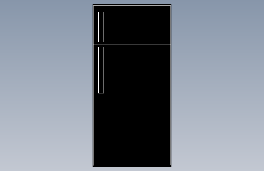 冰箱-CAD必备模块 (6101)