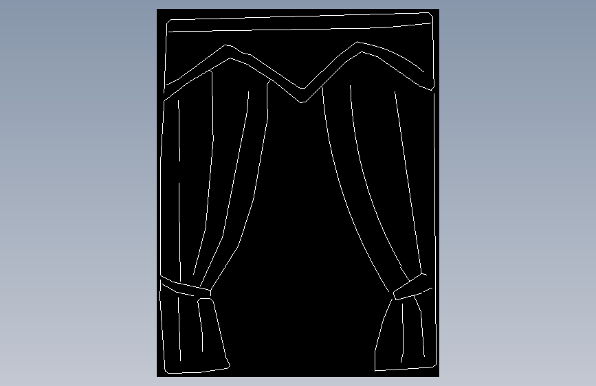 窗帘-CAD必备模块 (6160)