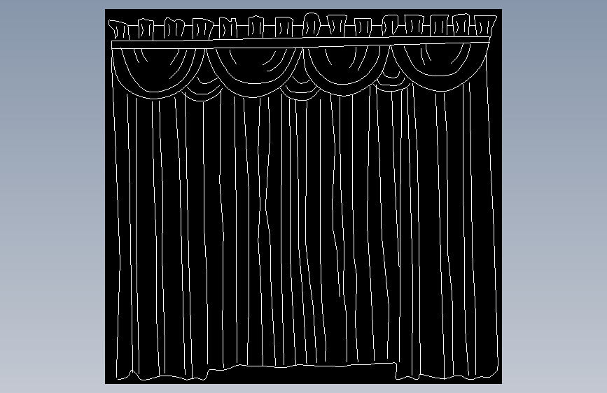 窗帘-CAD必备模块 (6172)