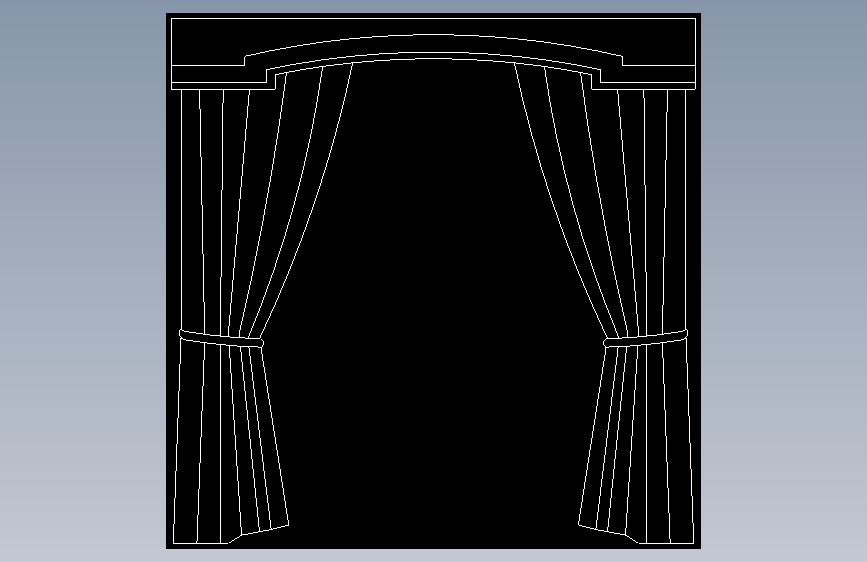 窗帘-CAD必备模块 (6185)