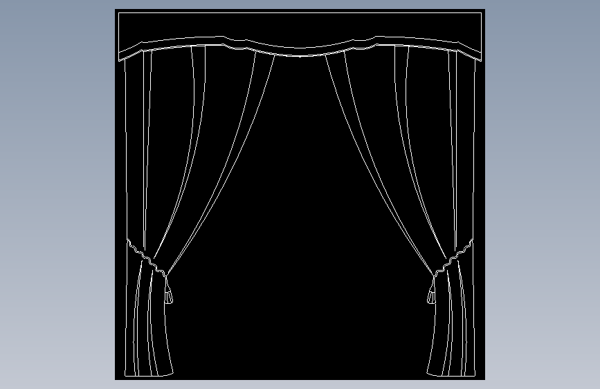 窗帘-CAD必备模块 (6188)