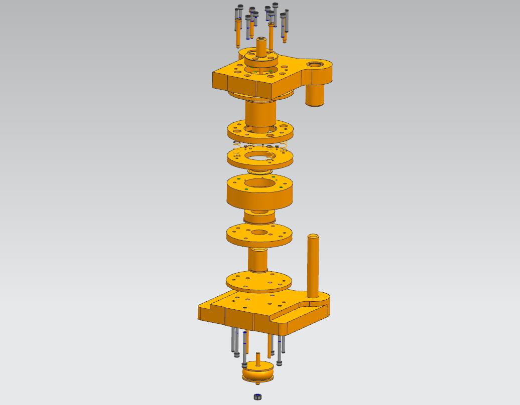 金属杯落料拉深模具(CAD图+UG三维)