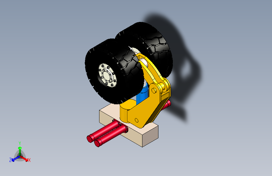 工程机械重型转向轮组