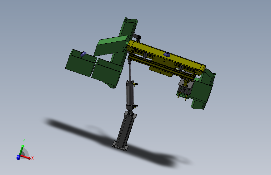 可调角度的输送机3D模型