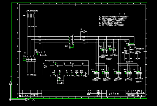 100T行车电气全套图纸