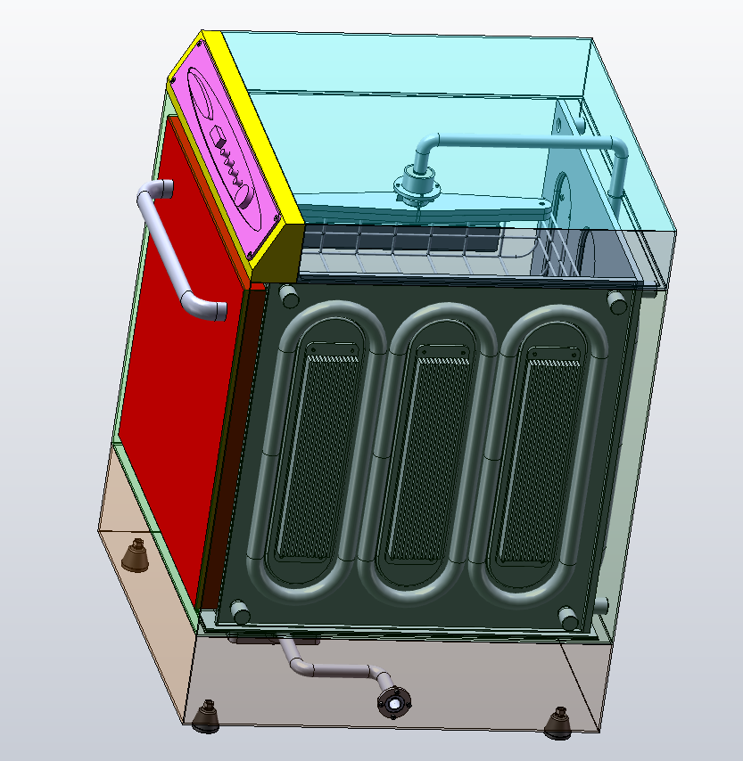 自动洗碗机设计三维SW模型+CAD图纸