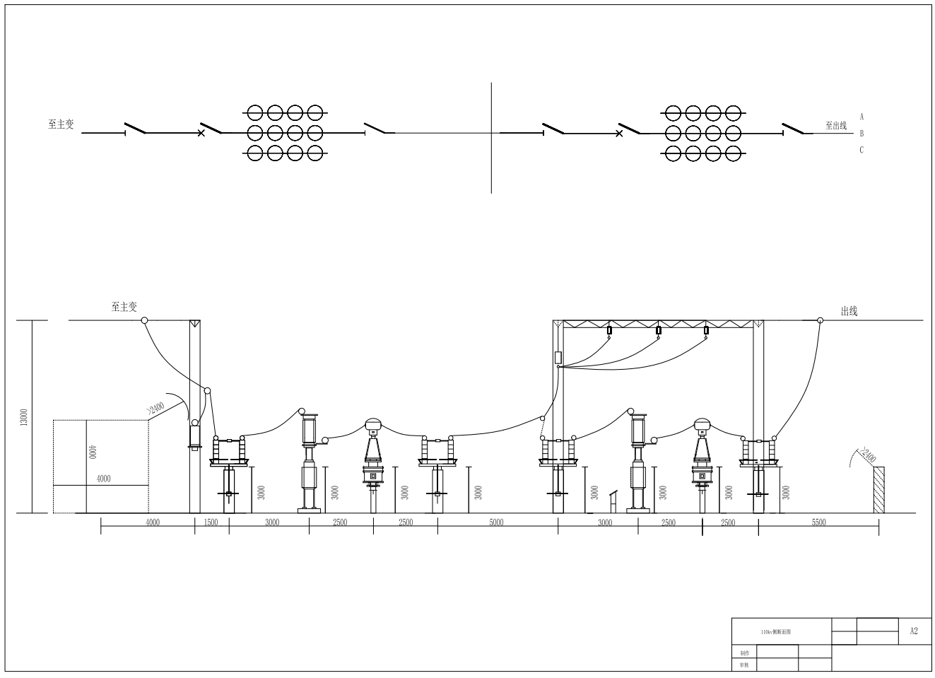 2×25MW发电厂电气一次系统设计CAD+说明