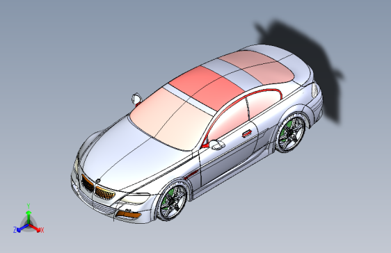 BMW-m3跑车三维建模图纸 RHINO设计
