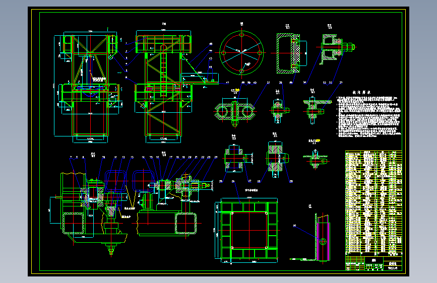 QTZ125(6513)塔式起重机图纸CAD