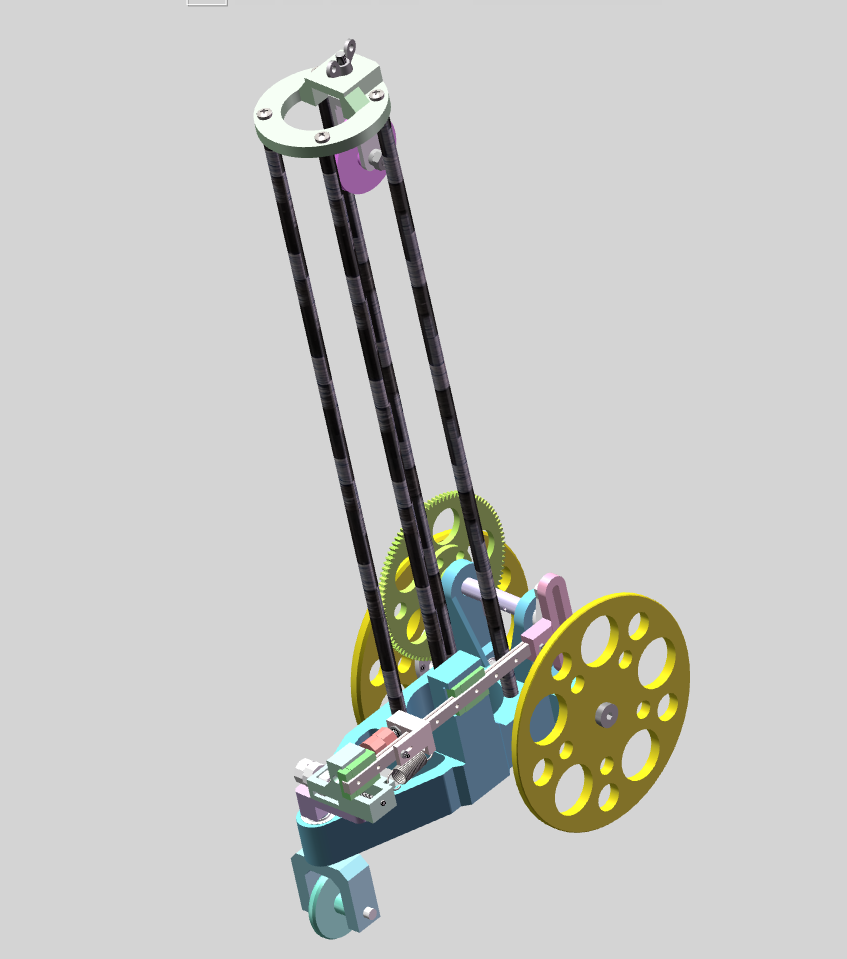 S形轨迹无碳小车设计三维SW+CAD+说明书