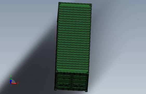 集装箱吊具三维建模图纸