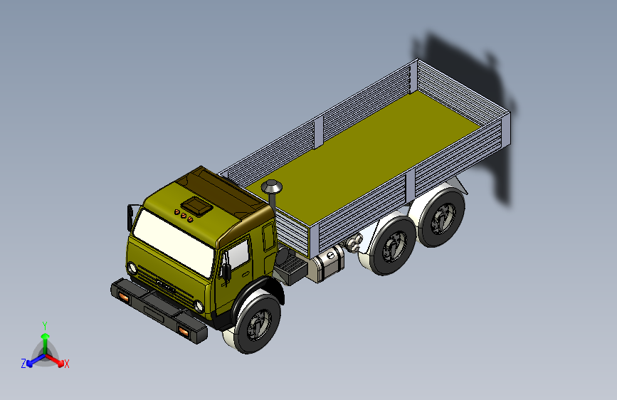 简易Kamaz 5350卡车模型