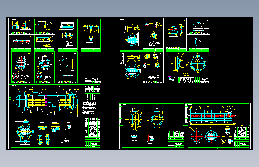 浮头换热器全套施工图