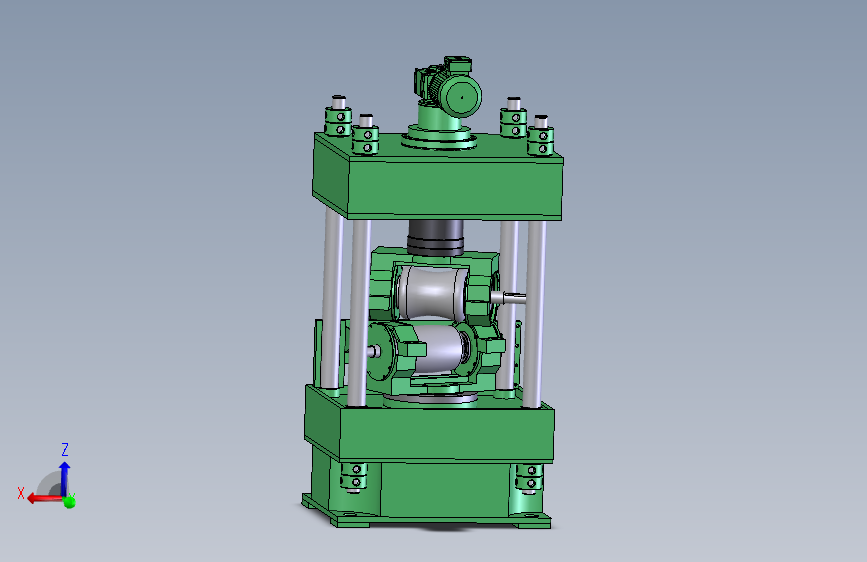 棒材圆钢二辊矫直机设计三维SW2015带参+CAD+说明书