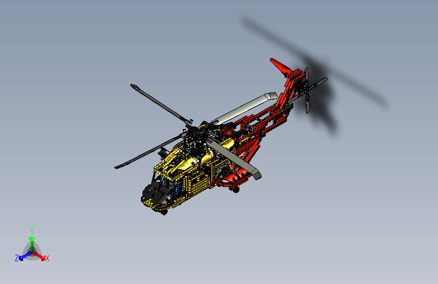 乐高Lego technic 9396直升机