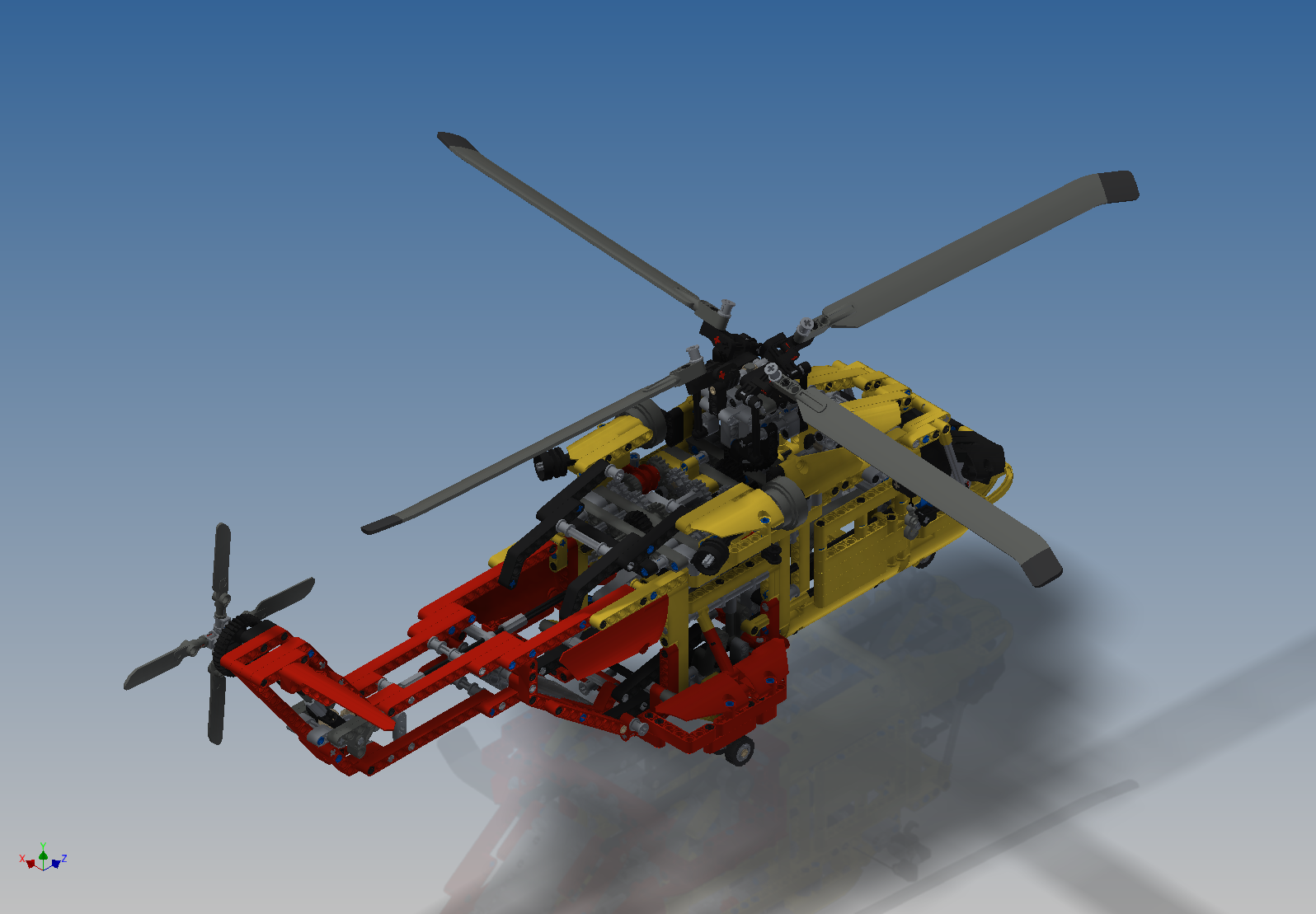 乐高lego technic 9396直升机