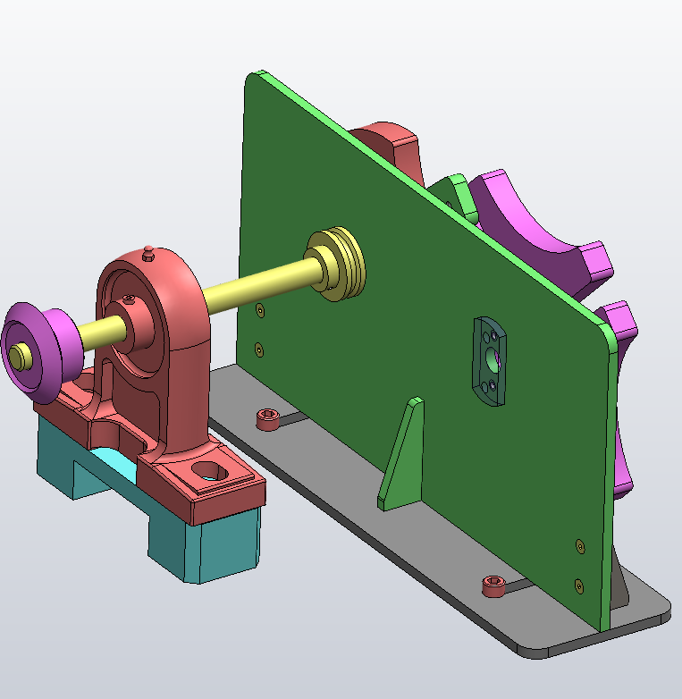 槽轮机构模型三维sw2016带参 Solidworks 2016 模型图纸下载 懒石网