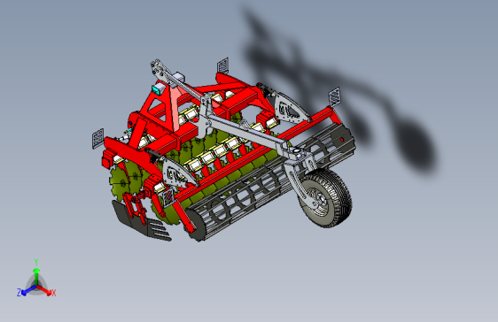 农业机械三维建模