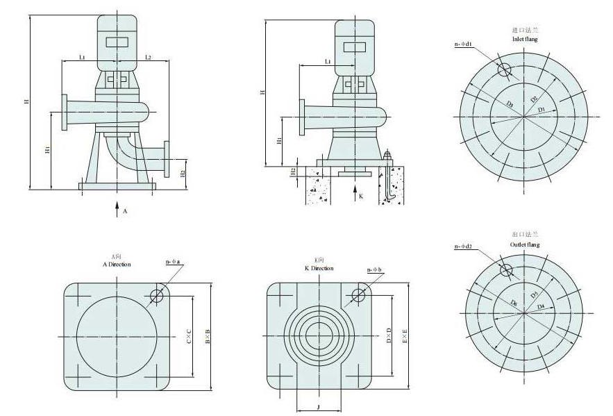 【排污泵】WL系列无堵塞立式排污泵 共26种规格