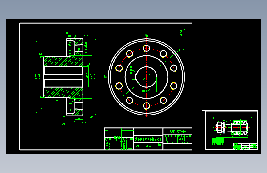 弹性柱销联轴器 弹性柱销联轴器CAD