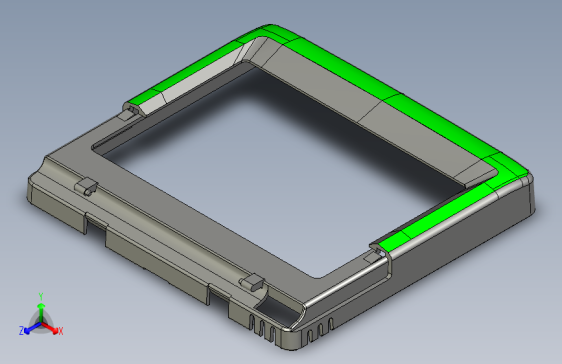 电源配电箱强电箱外壳盖子模具CAD+三维
