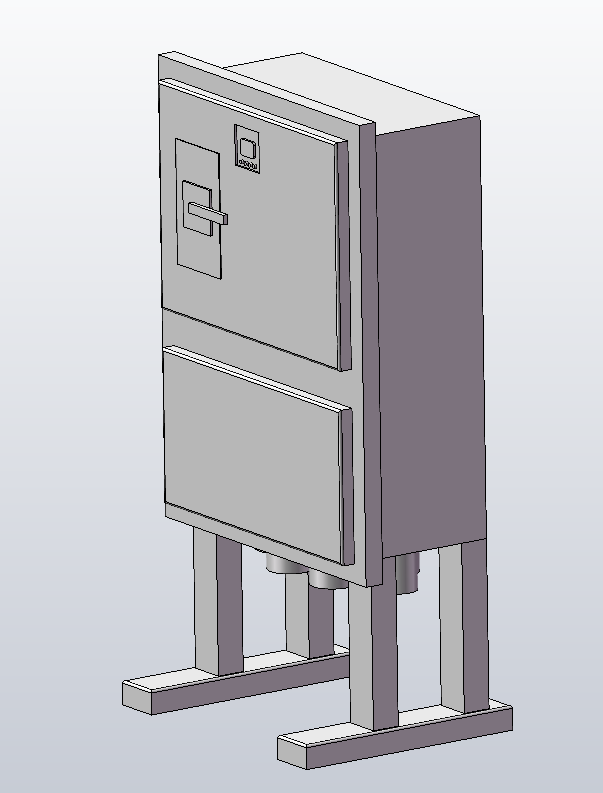 防爆电控箱三维SW2011带参+CAD