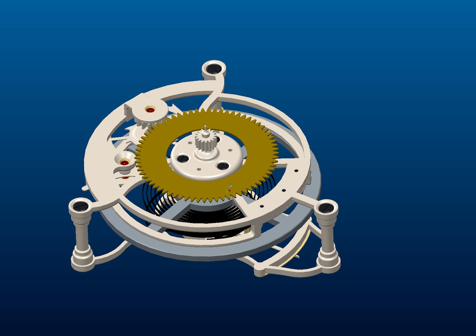 proe陀飞轮机构(stpAsmPrt格式