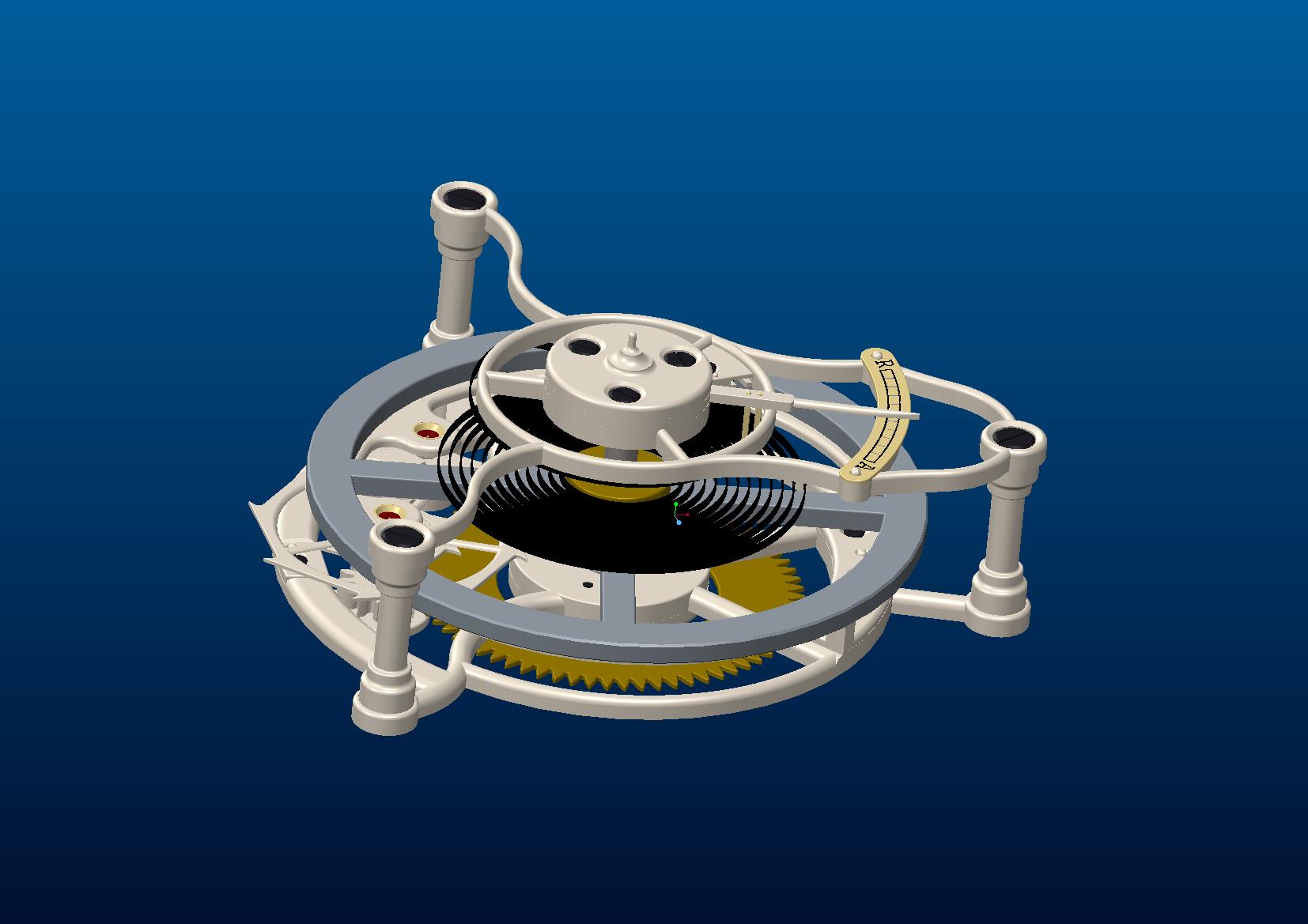 proe陀飞轮机构(stpAsmPrt格式