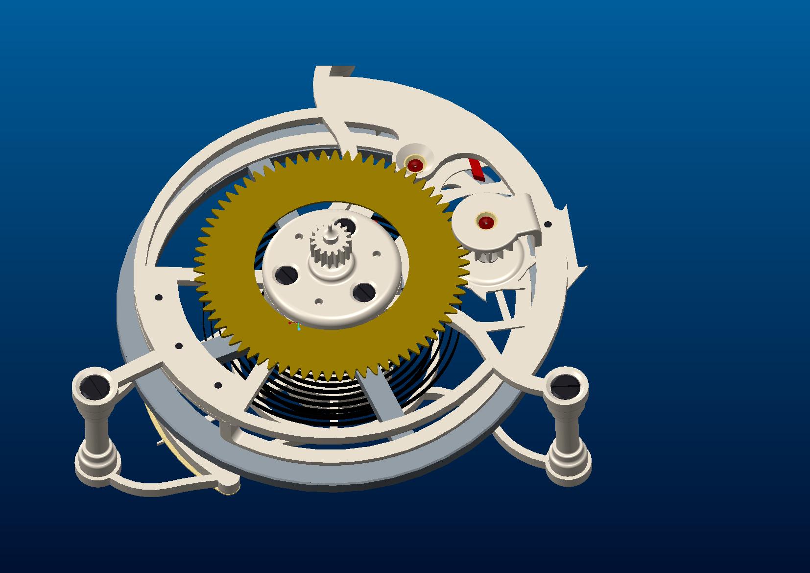 proe陀飞轮机构(stpAsmPrt格式