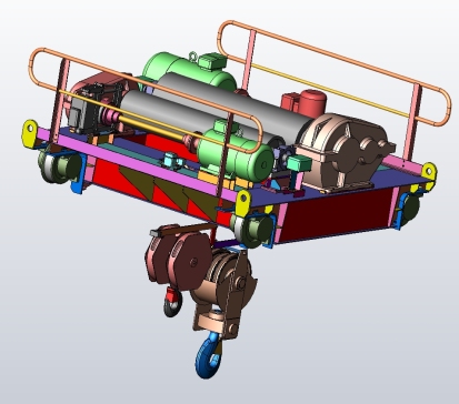 起重机小车5t模型