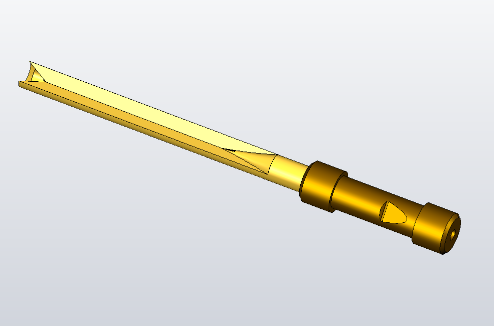 枪钻结构优化设计与受力分析三维ProE4.0带参+CAD+说明