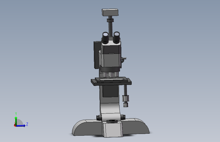 显微镜模型三维SW2016带参