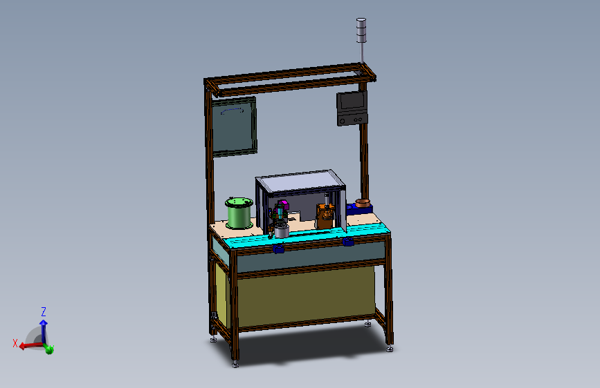 自动涂胶工作台的设计三维SW+CAD+说明书