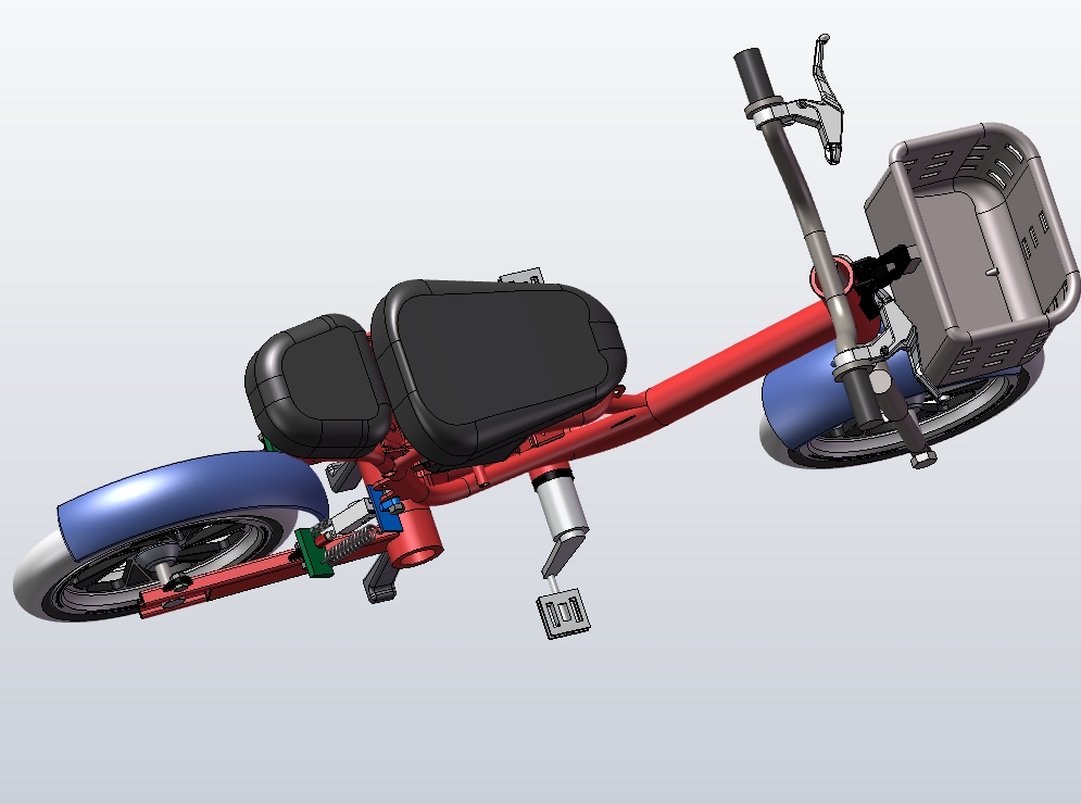 自行车 电动车维模型三维sw Solidworks 2020 模型图纸下载 懒石网