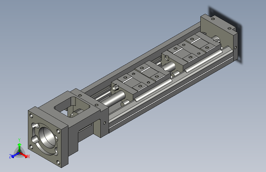 8款轨道长度150mm的单轴驱动器3D模型