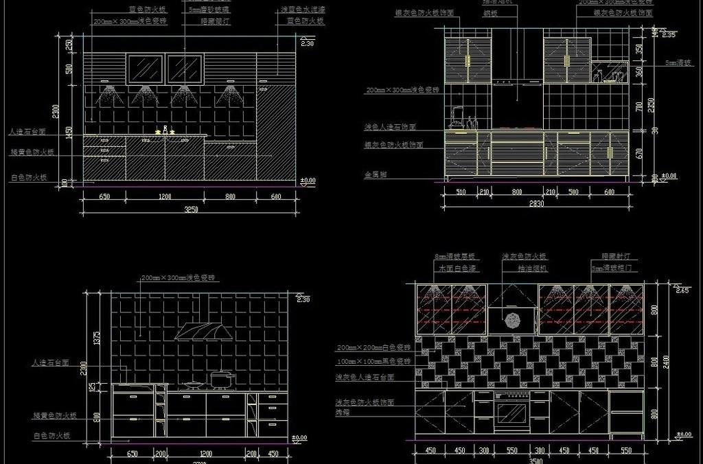 厨房素材CAD