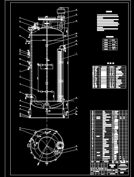 200立方发酵罐图纸CAD