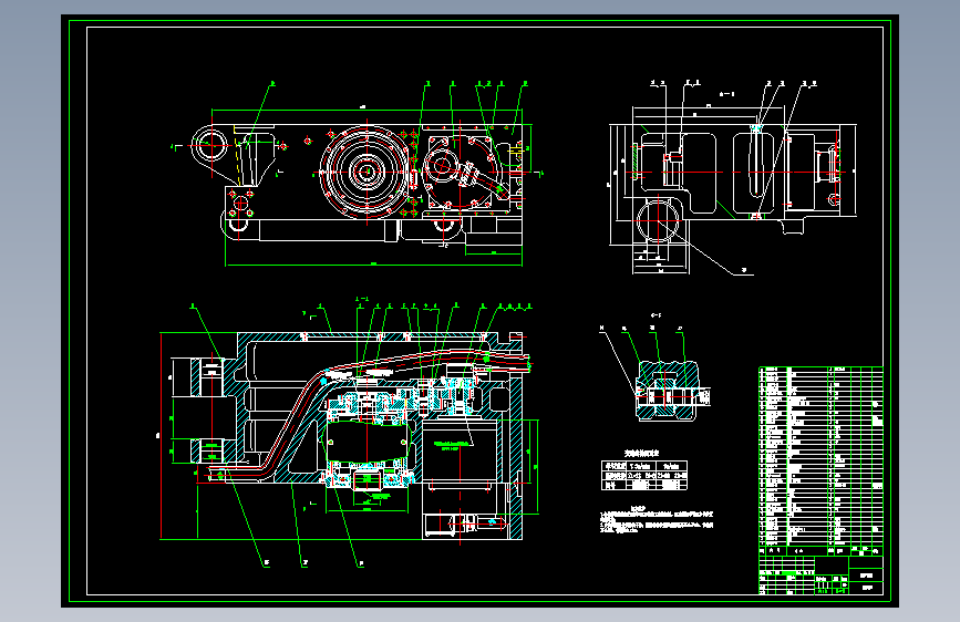 MG300700-WD采煤机牵引部设计CAD+说明书