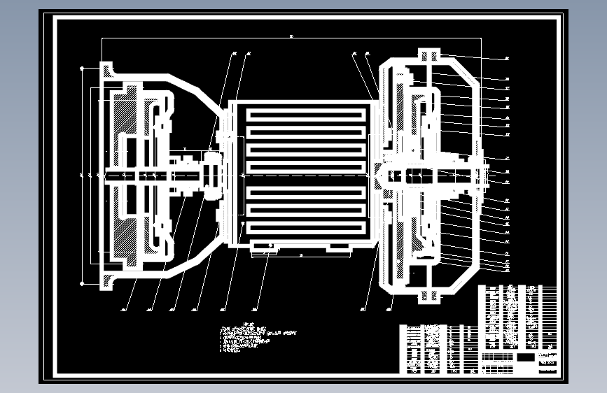 RL6100混合动力城市客车总布置设计CAD+说明