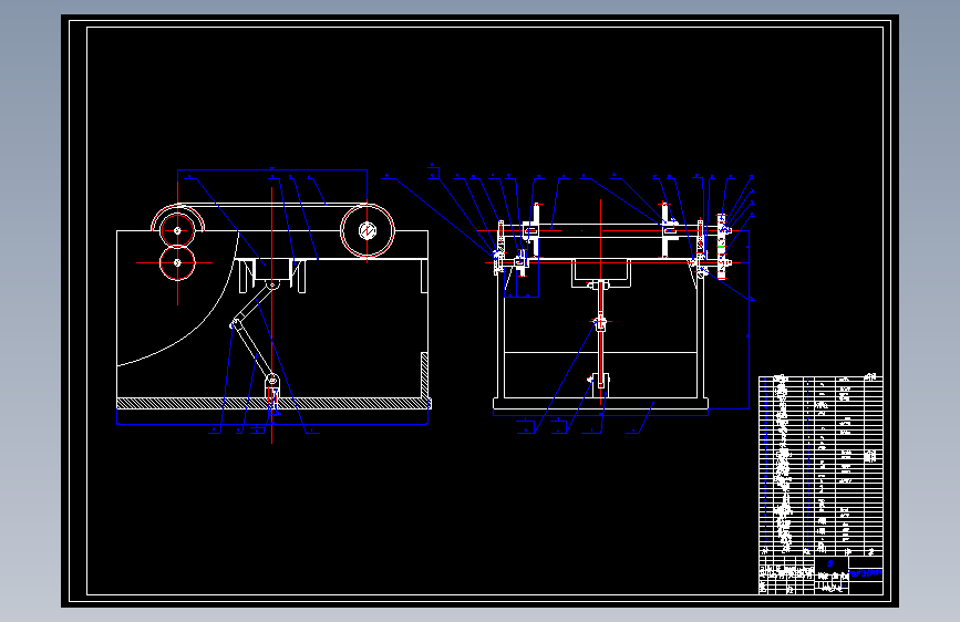 半自动平压模切机CAD