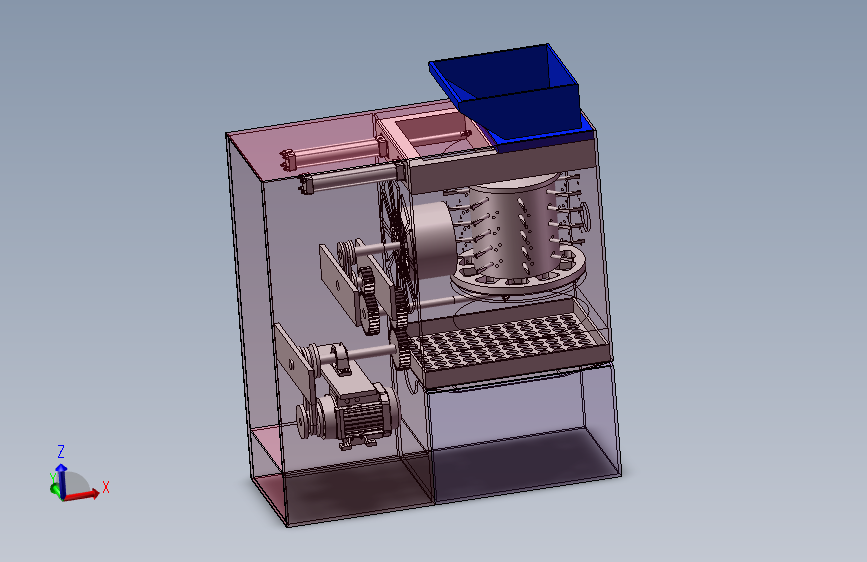 厨余垃圾处理器设计图三维SW+CAD+说明书