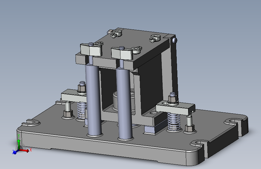 M1330-电机支架钻夹具装配+三维三维SW2010带参+==1355437=30_SOLIDWORKS 2010_模型图纸下载 – 懒石网