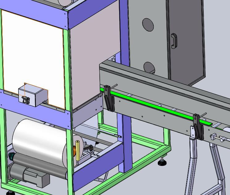 热收缩包装机 3D机械素材3D图纸自动化设