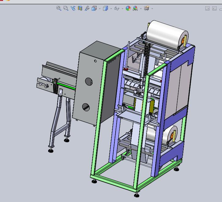 热收缩包装机 3D机械素材3D图纸自动化设
